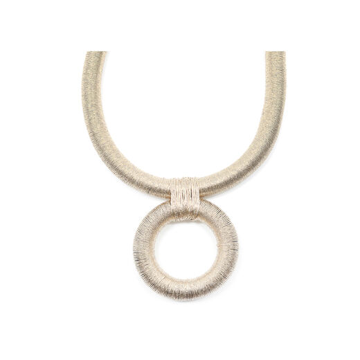 Futuristic loop necklace
